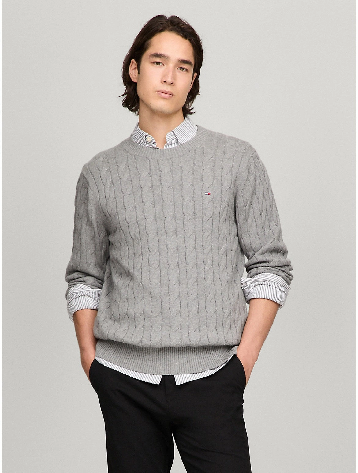 Tommy Hilfiger Men's Cable Knit Sweater