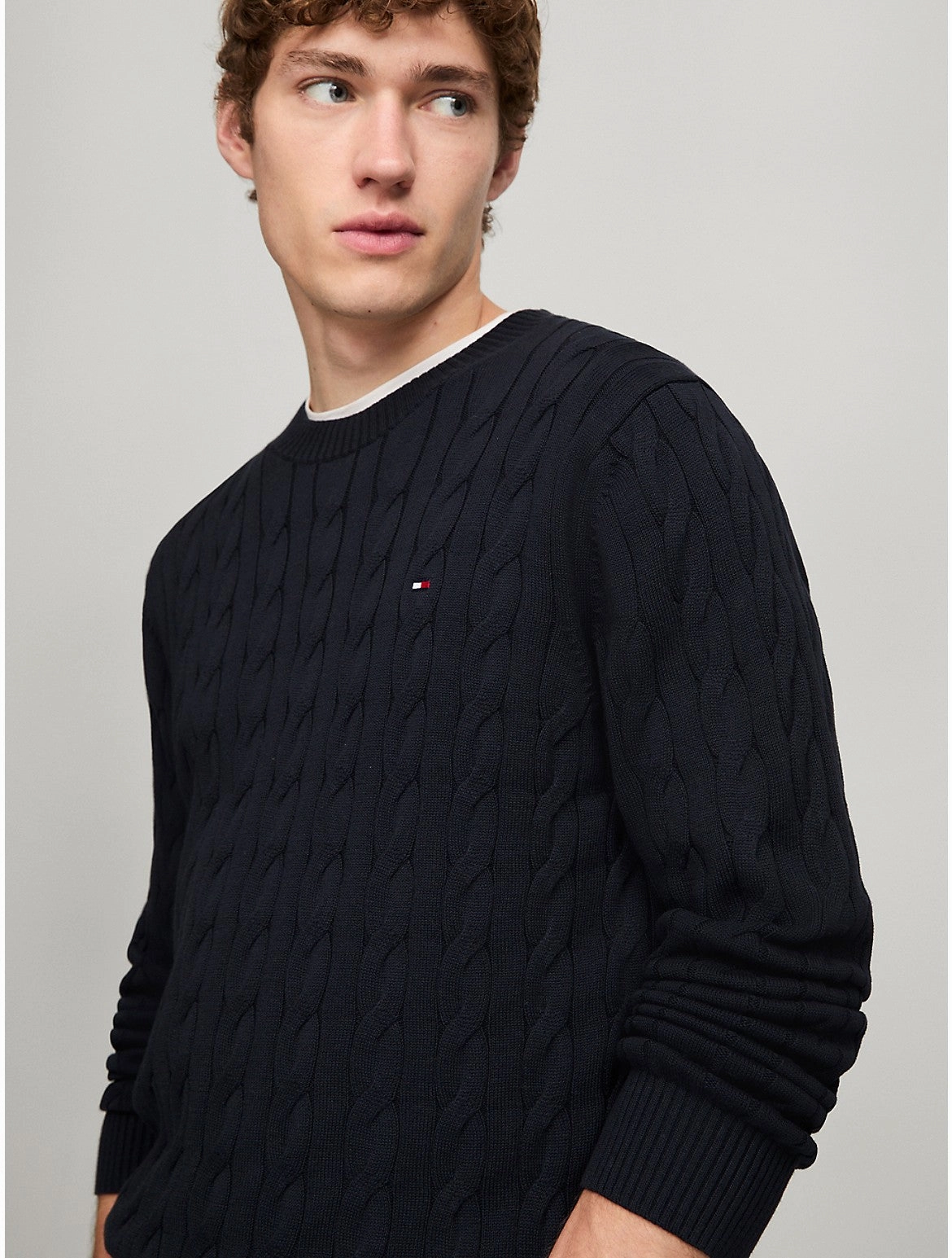 Tommy Hilfiger Men's Cable Knit Sweater