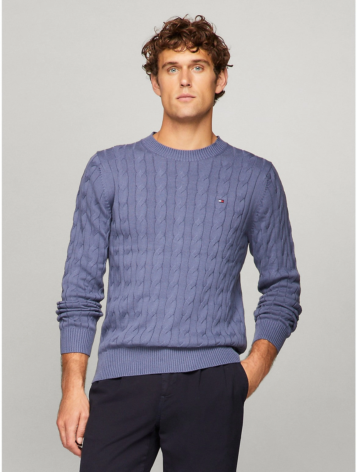Tommy Hilfiger Men's Cable Knit Sweater