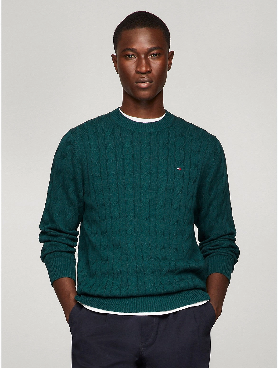 Tommy Hilfiger Men's Cable Knit Sweater
