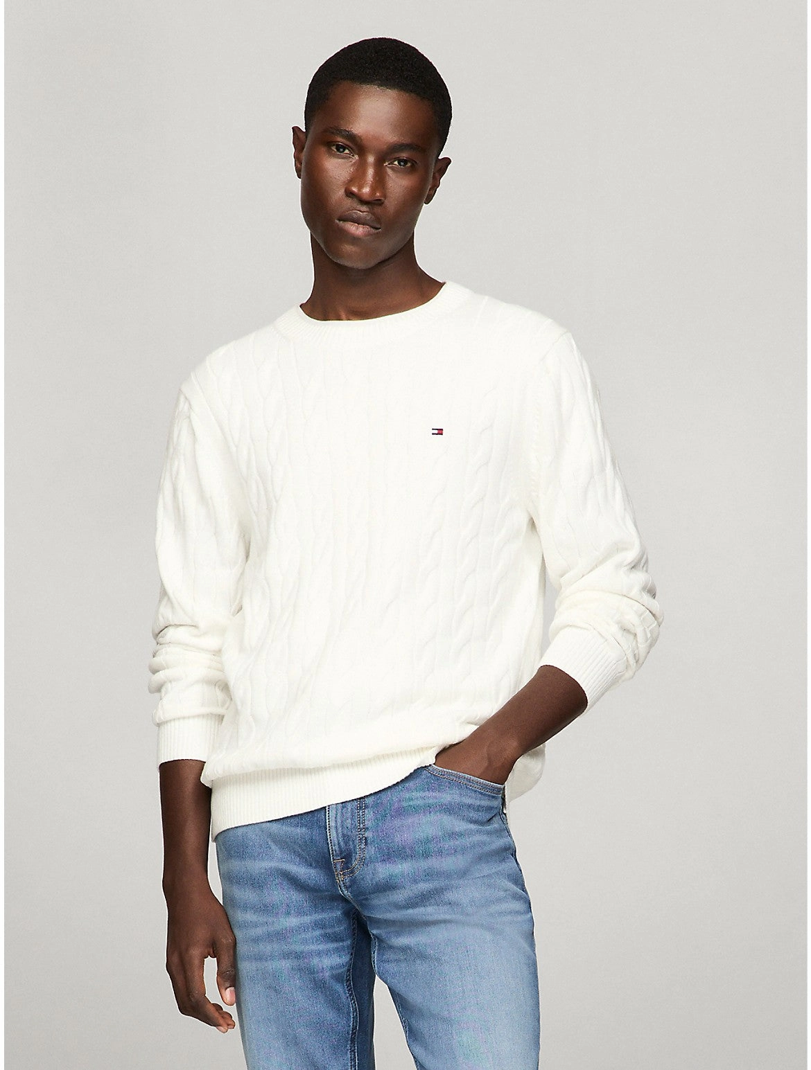 Tommy Hilfiger Men's Cable Knit Sweater
