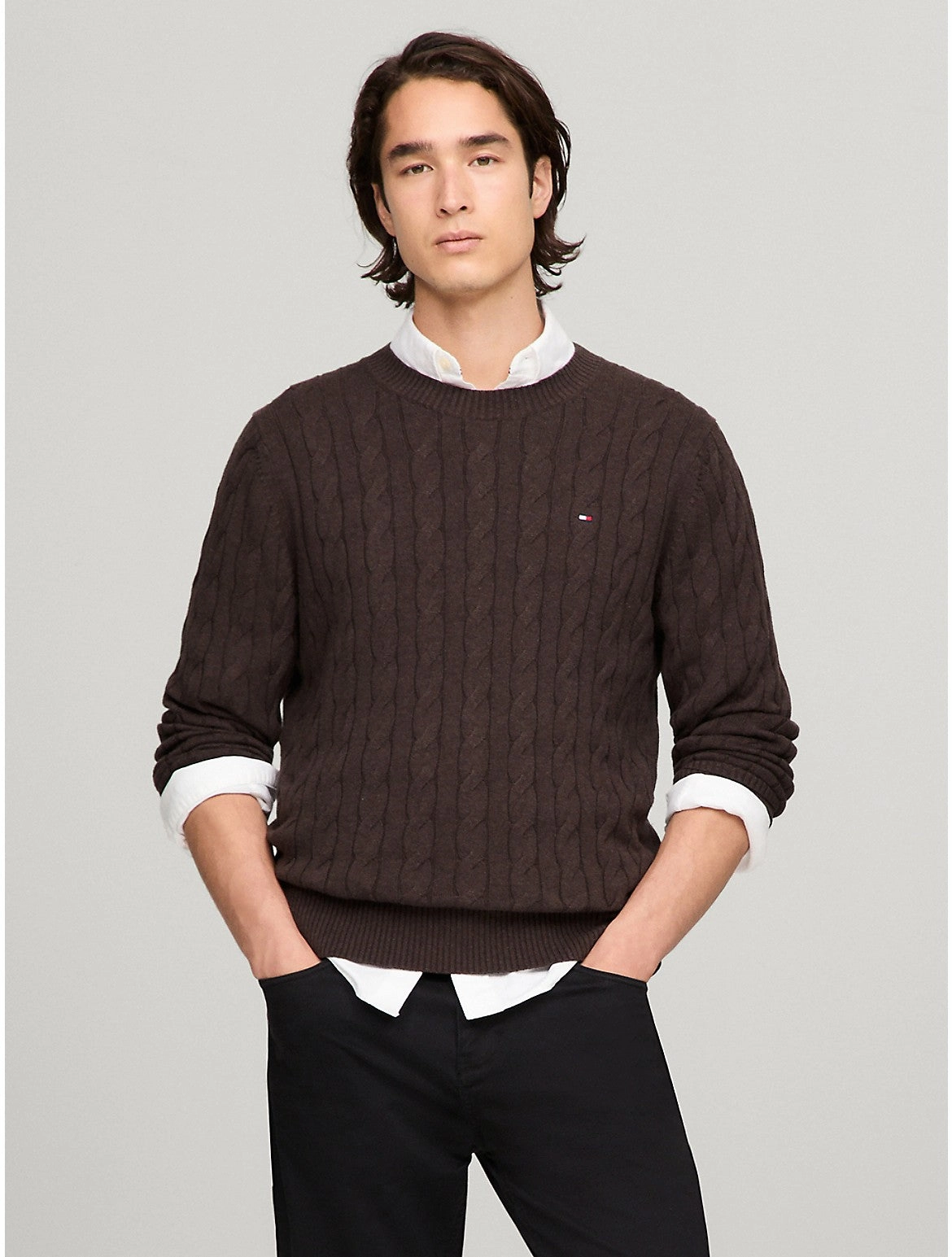 Tommy Hilfiger Men's Cable Knit Sweater