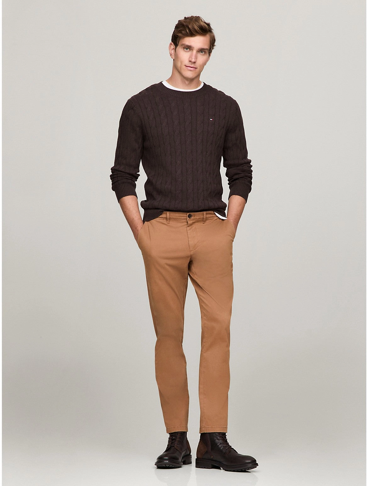Tommy Hilfiger Men's Slim Fit THFlex Tommy Chino
