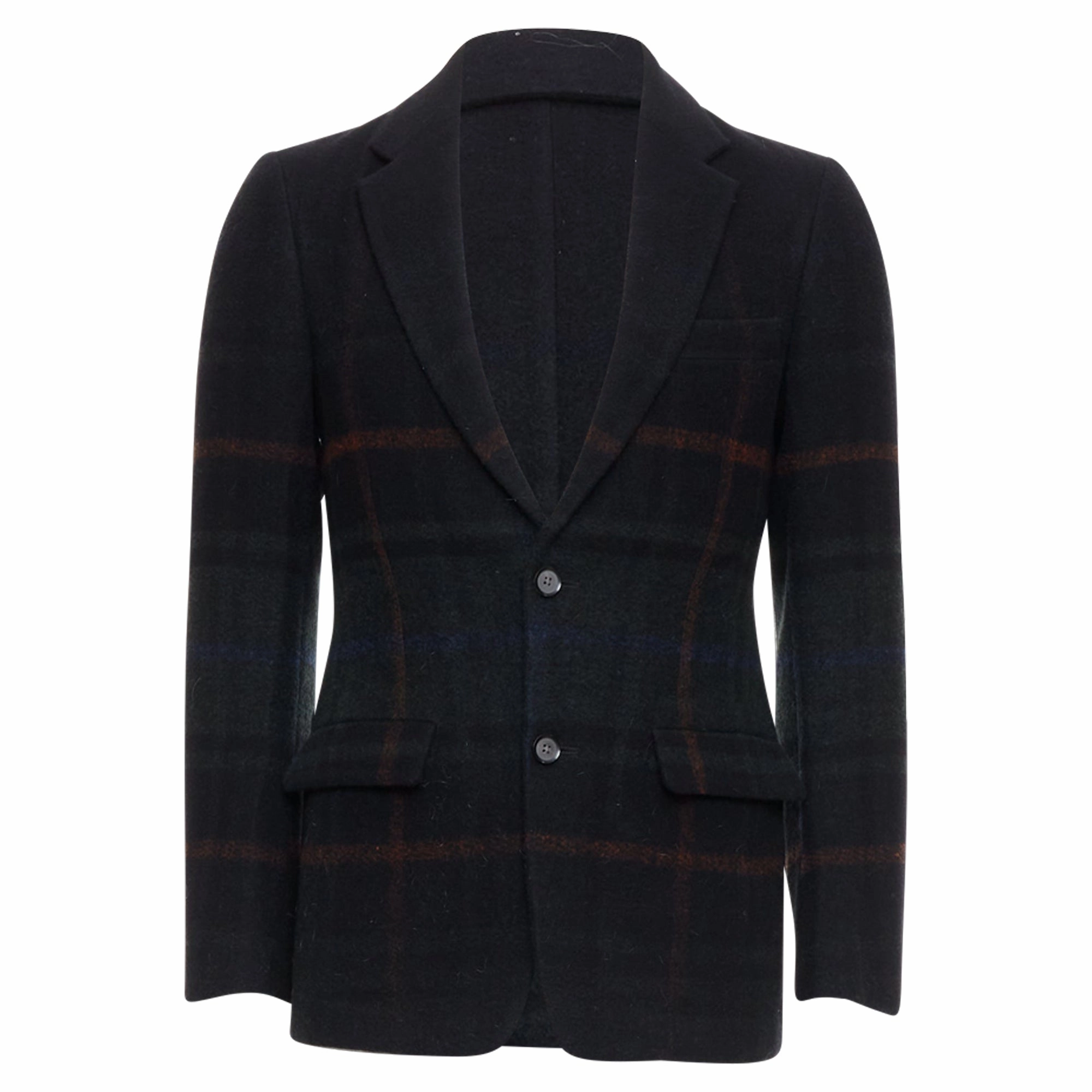 Tomorrowland Tartan Degrade Wool Blazer Jacket