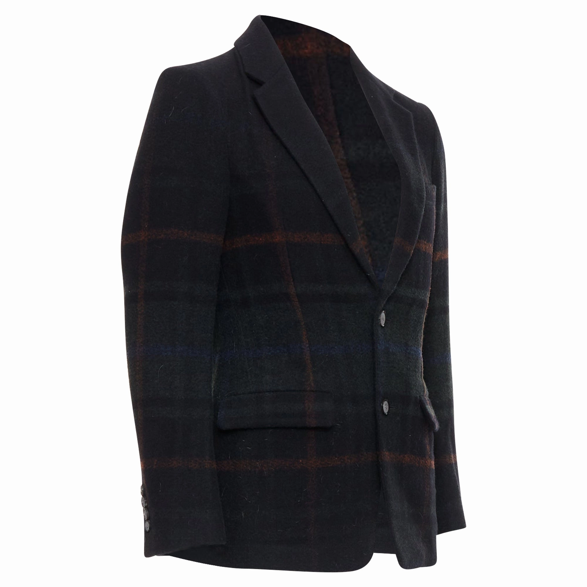 Tomorrowland Tartan Degrade Wool Blazer Jacket