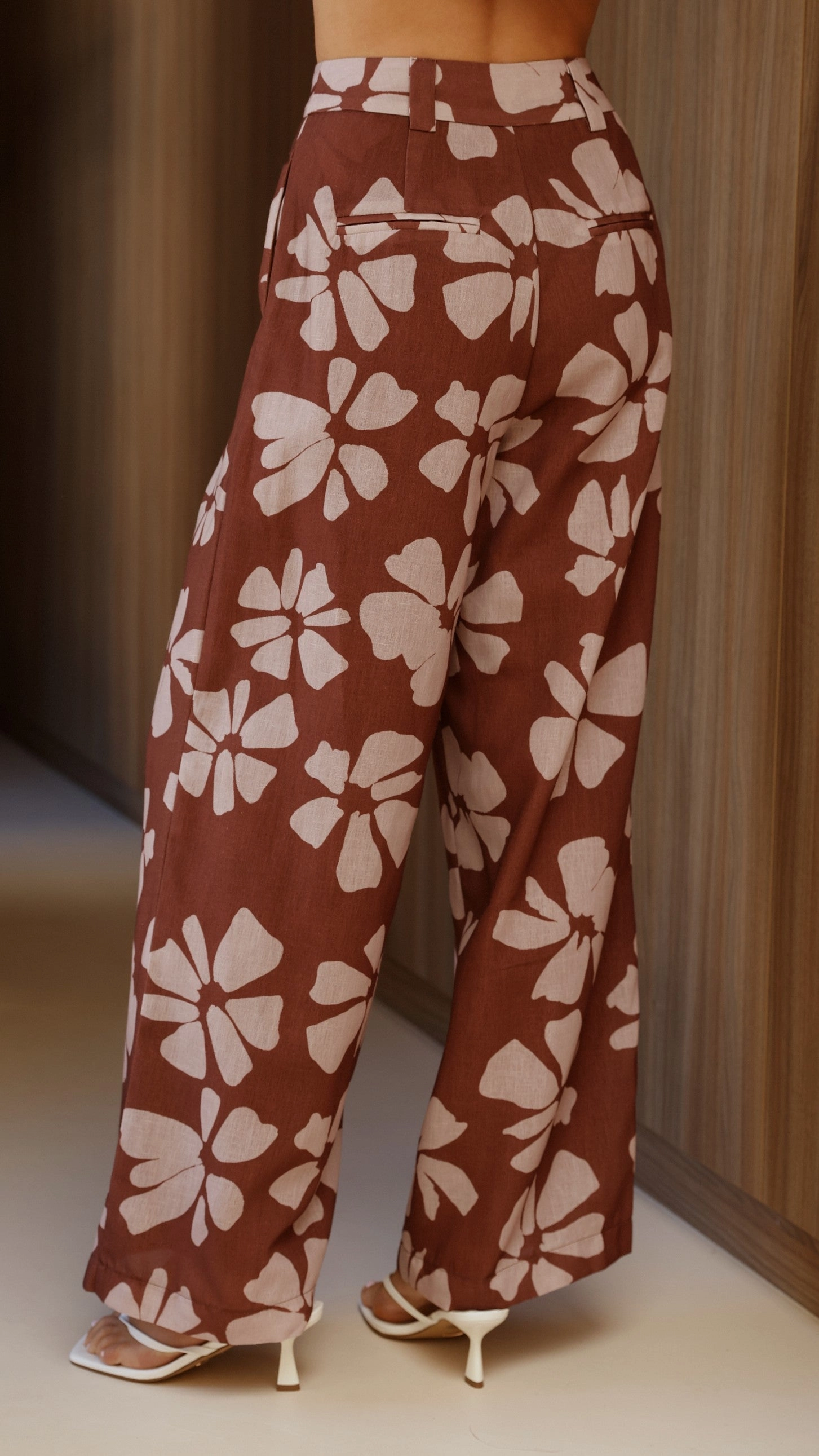Toni Pants - Brown Daylillies