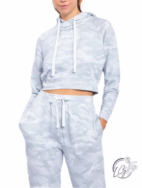 Too Fine Camo Cropped Hoodie affordable athletic pants for men