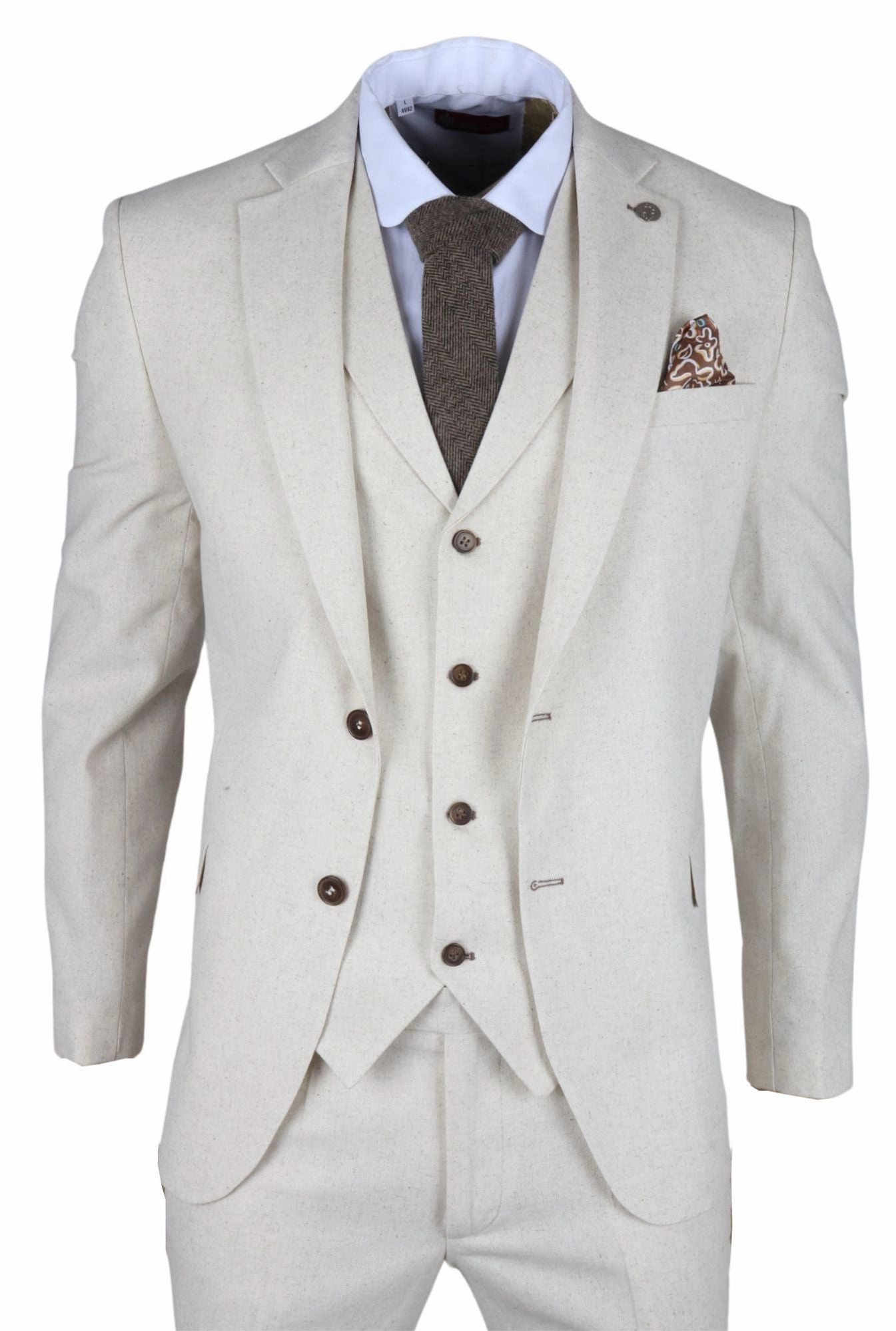 TP-21 3 Piece Linen Summer Suit