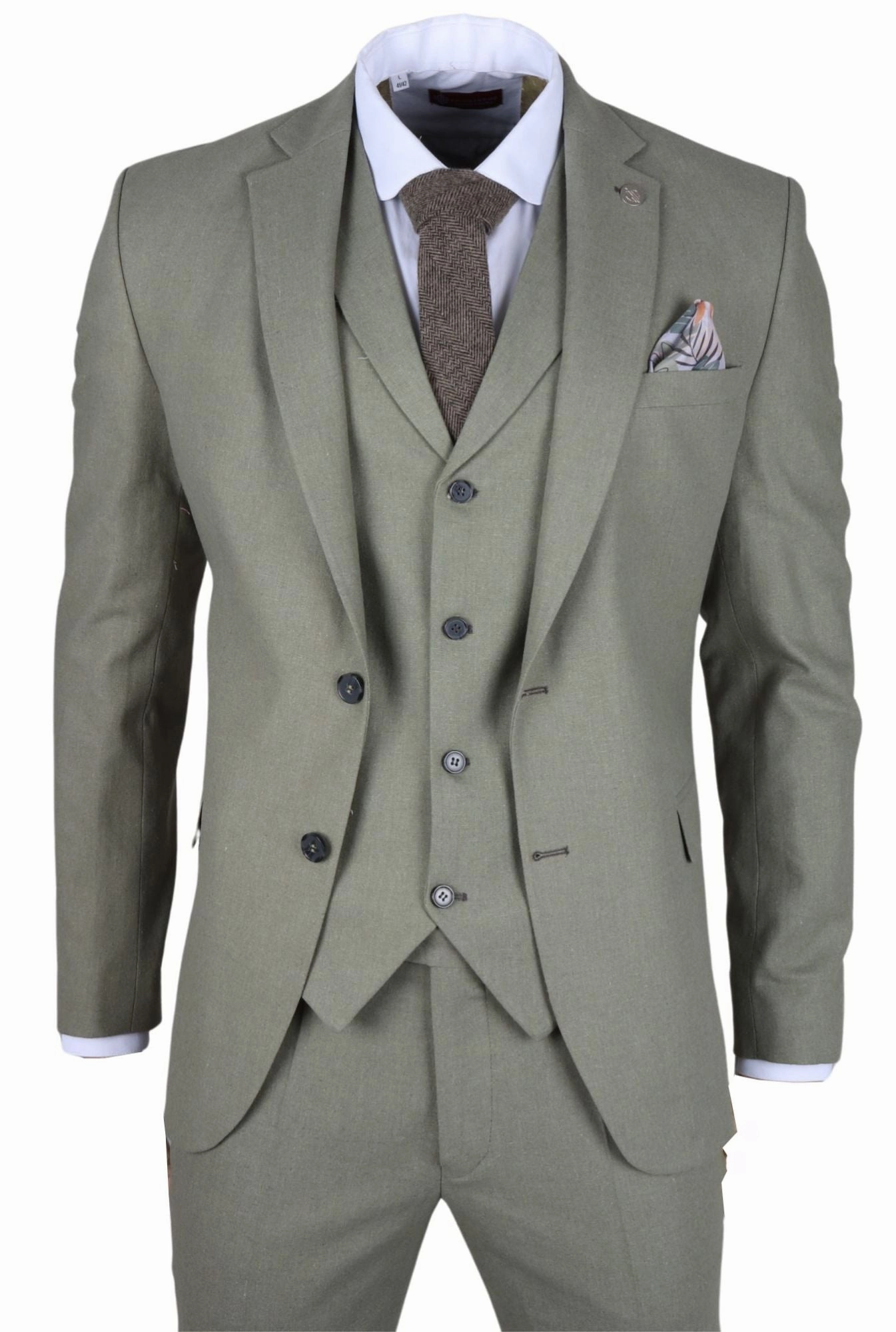 TP-22 3 Piece Linen Summer Suit