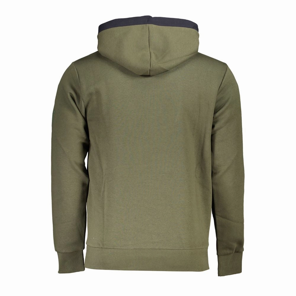U.S. Grand Polo Elegant Fleece Hooded Sweater with Contrast Men's Details