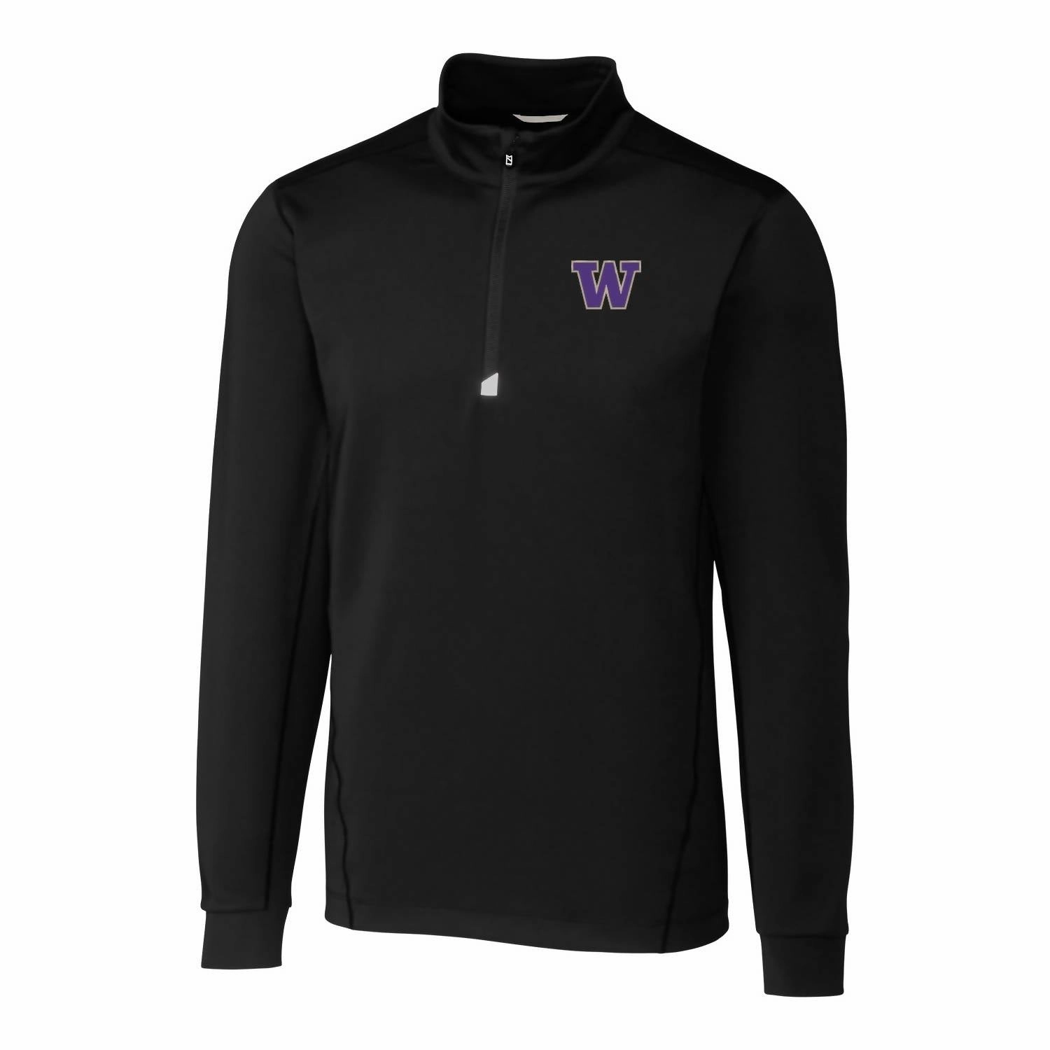 Uw Huskies 1/4 Zip Traverse Pullover In Black