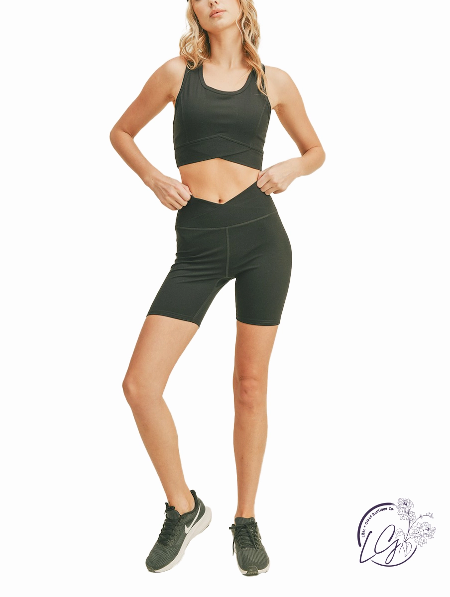 V-Cross Racerback Longline Bra Top