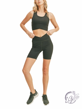 V-Cross Waistband Biker Short affordable athletic pants for men