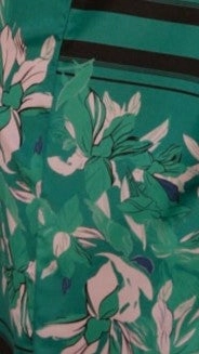 Valene Pants - Green/Pink Print