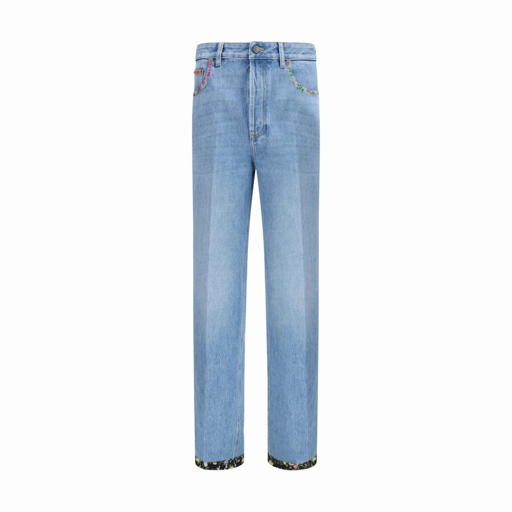 Valentino Jeans with floral Men's details