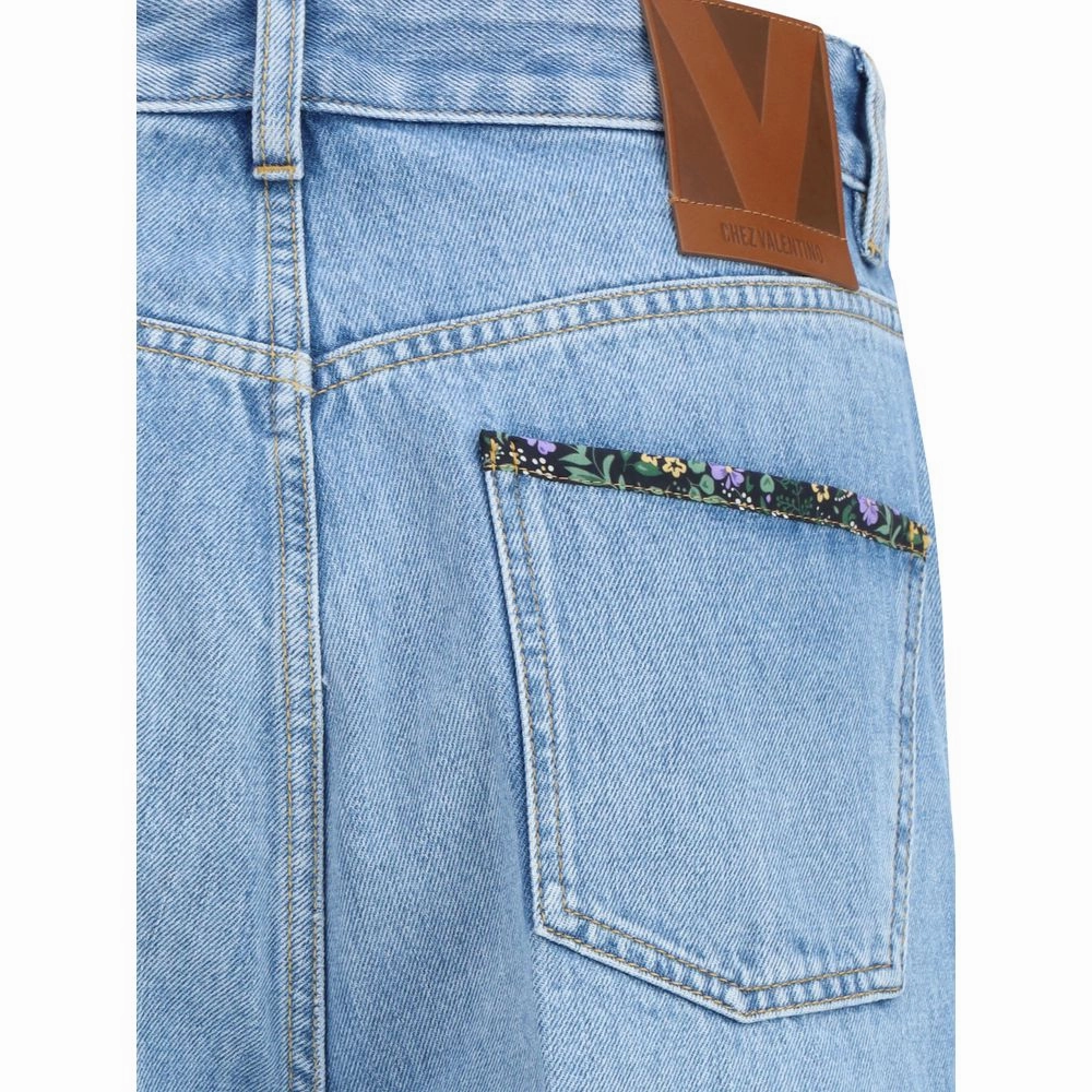 Valentino Jeans with floral Men's details