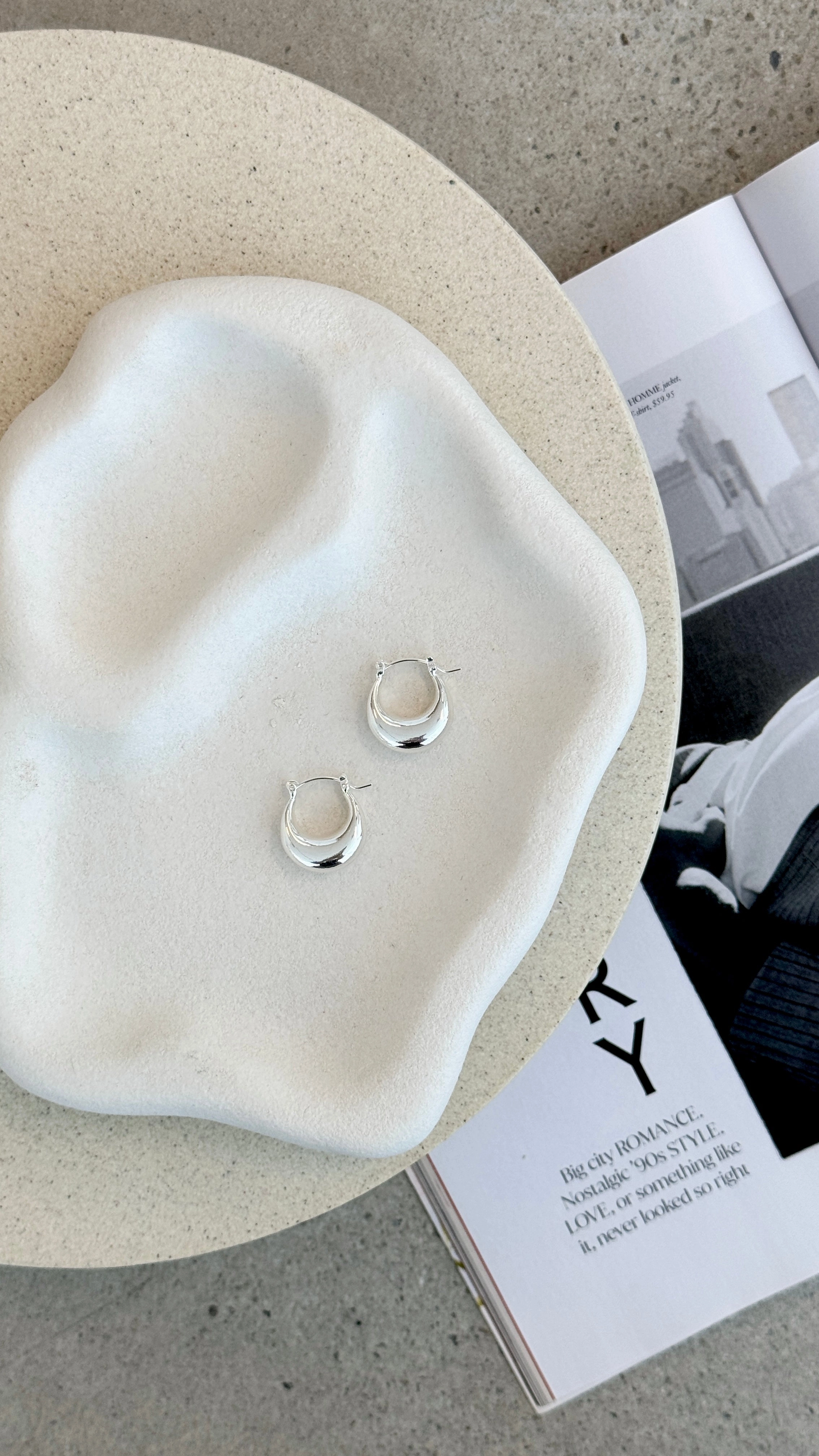 Varana Hoop Earrings - Silver