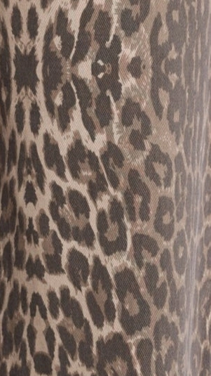 Varia Cuffed Pants - Leopard Print