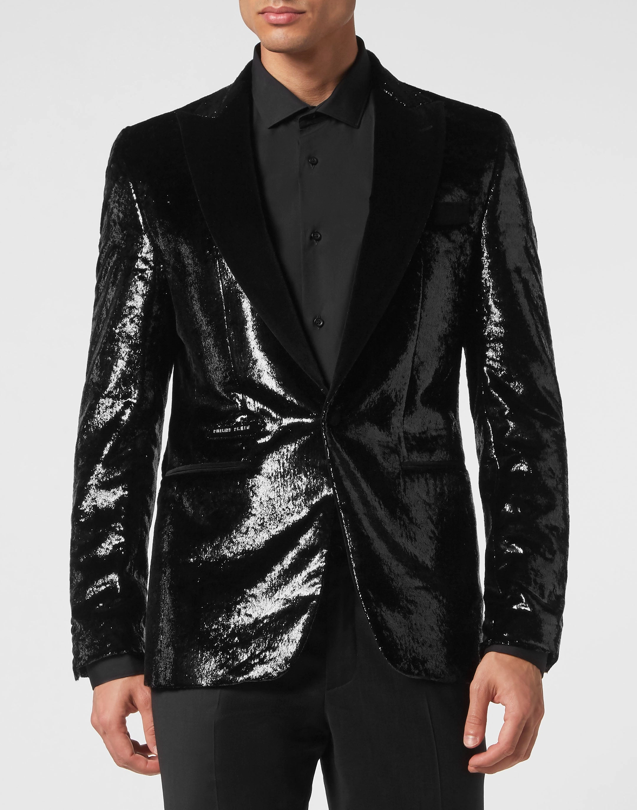 Velvet &amp; Lurex Blazer Lord fit Sartorial