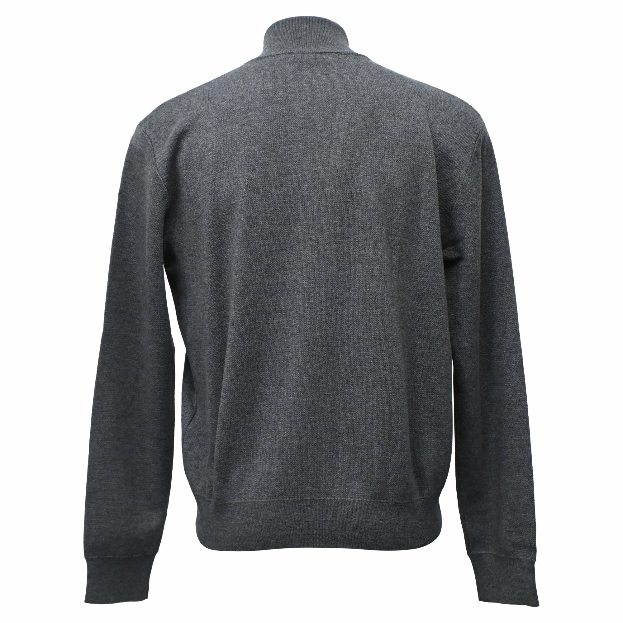 Versace Medusa Logo Zipped Sweater in Grey Wool