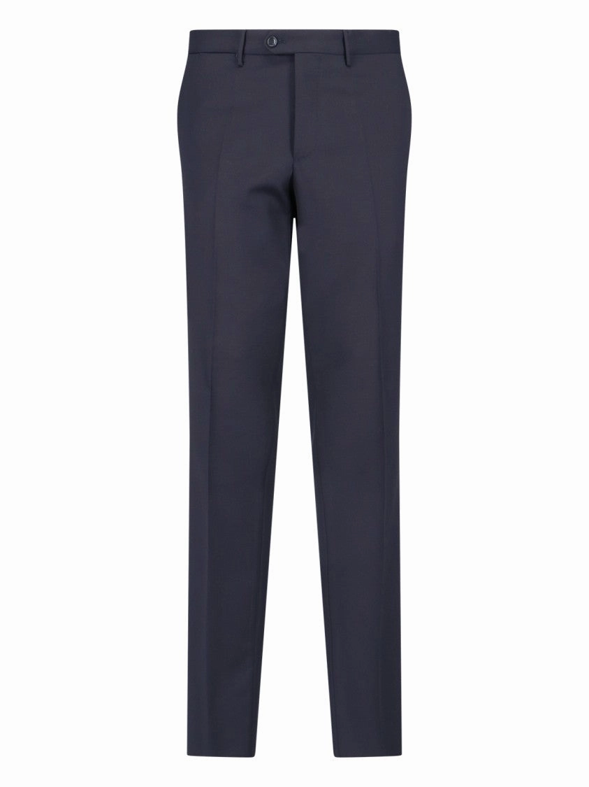 Vesuvio Single-Breasted Suit In Blue Virgin Wool