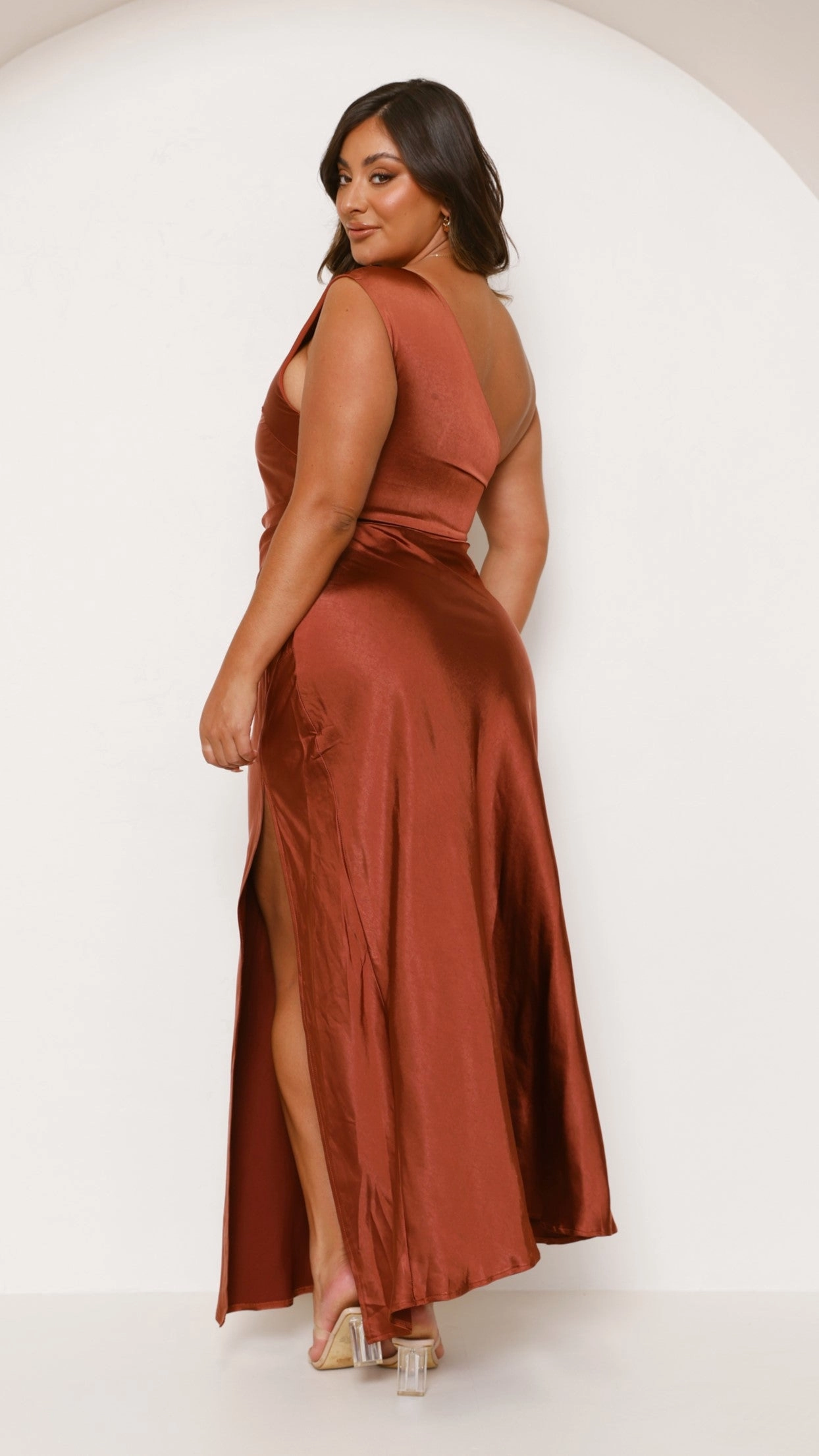 Victoria Maxi Dress - Rust