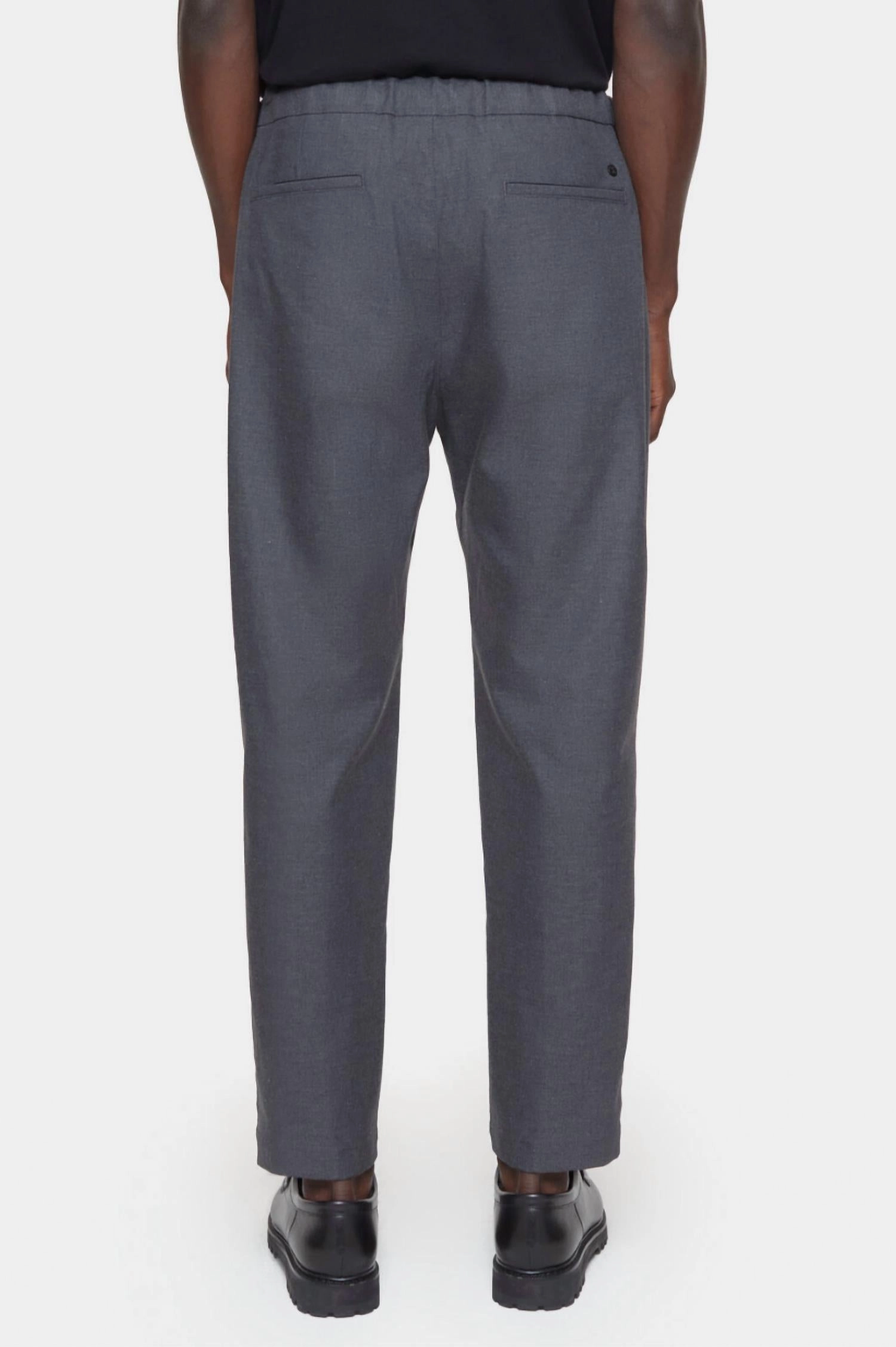 Vigo Tapered Pant In Dark Grey Melange