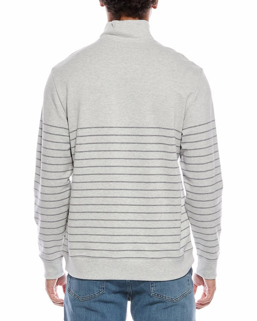 Vince Sueded 1/4-Zip Mock Neck Sweater