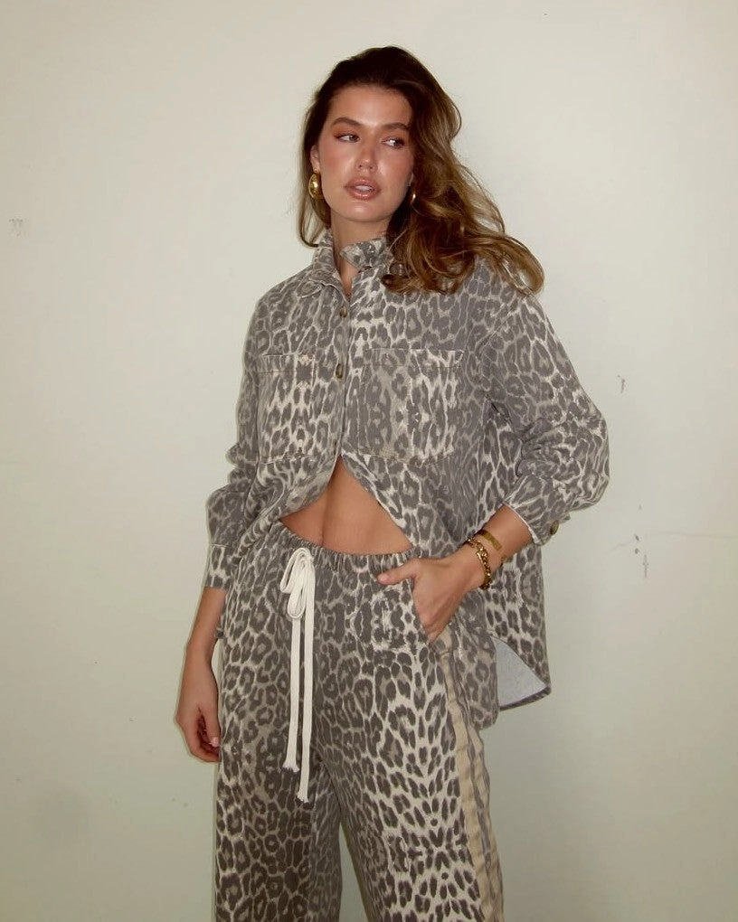 Vox Pants - Leopard Print