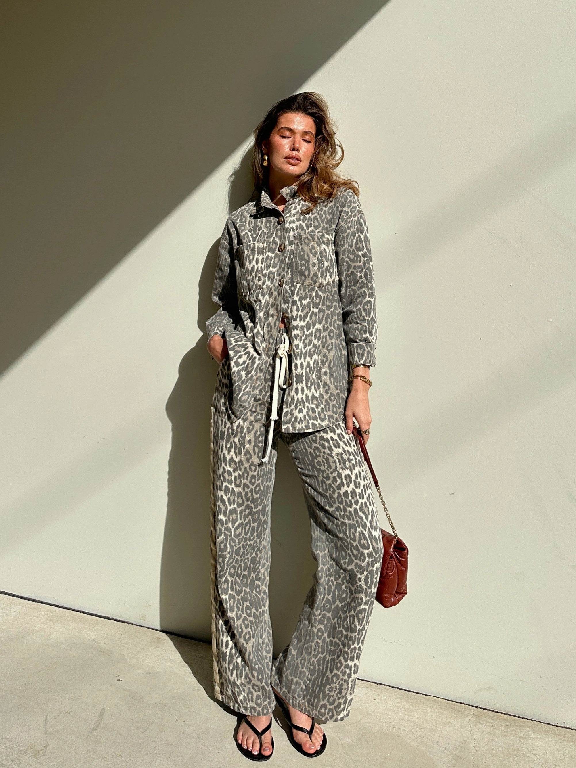 Vox Pants - Leopard Print