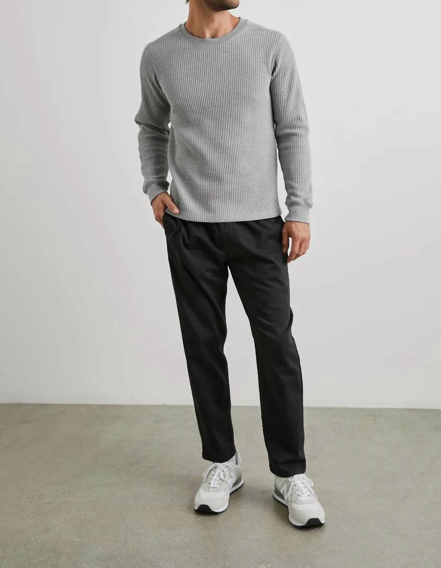 Wade Sweater In Heather Grey