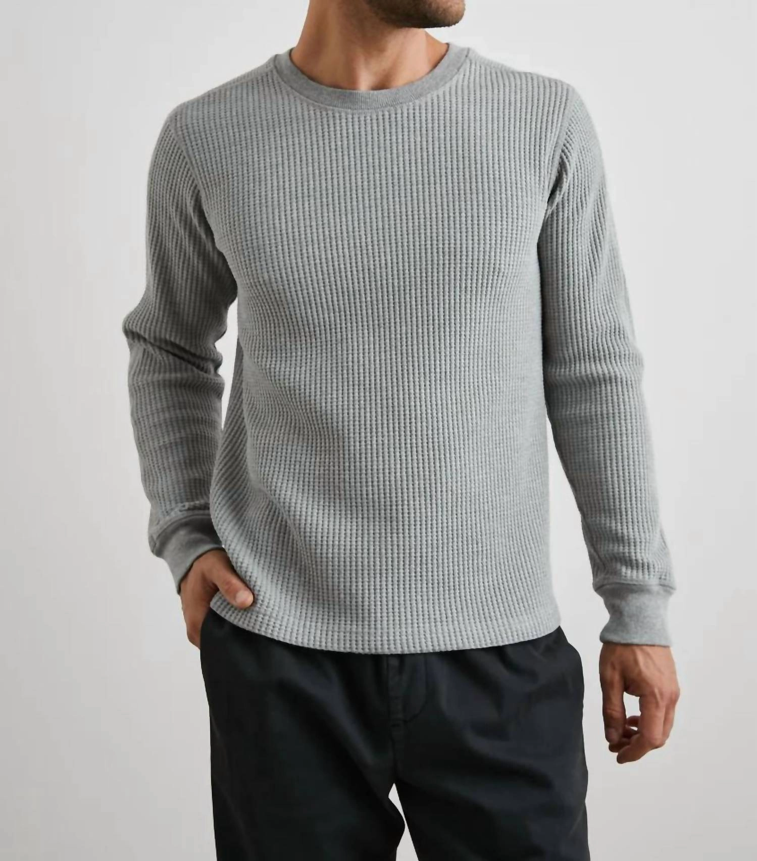 Wade Sweater In Heather Grey
