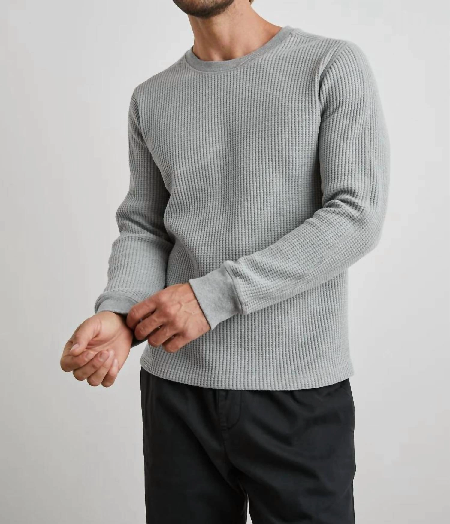 Wade Sweater In Heather Grey