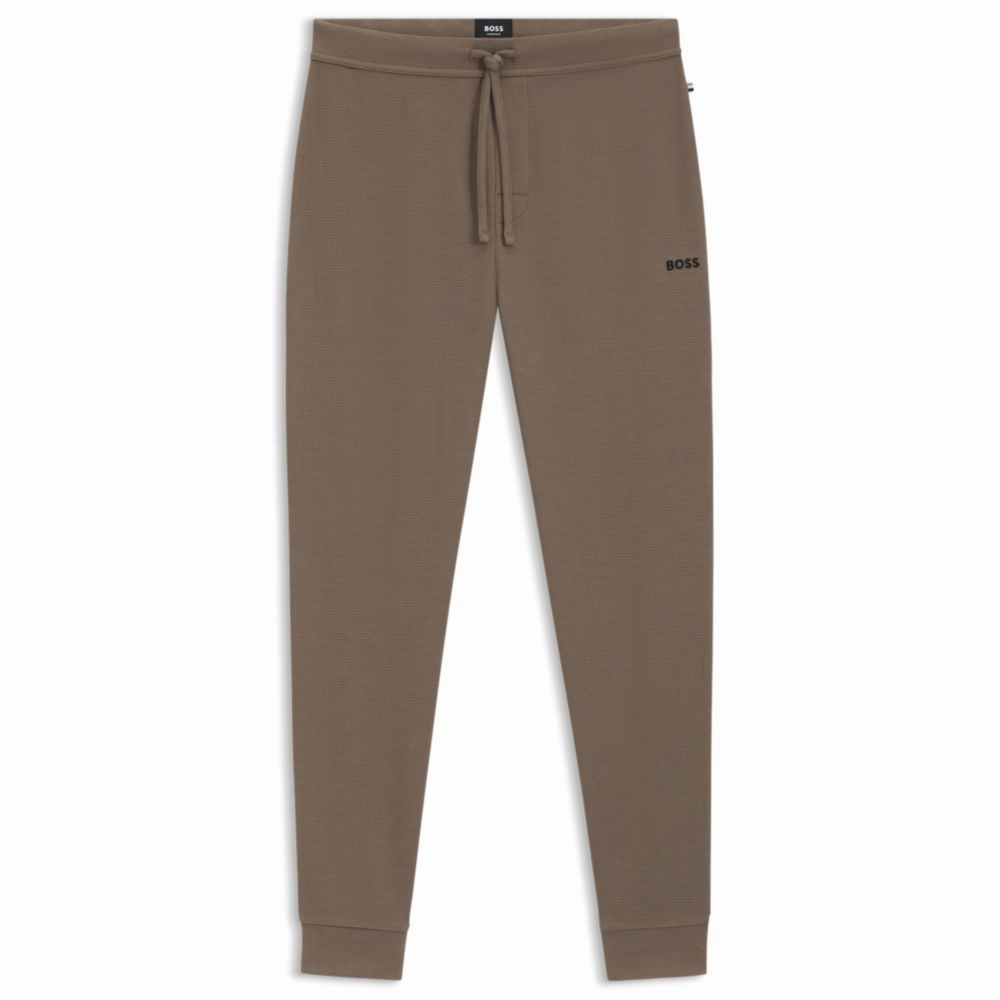 Waffle pajama bottoms in a cotton blend