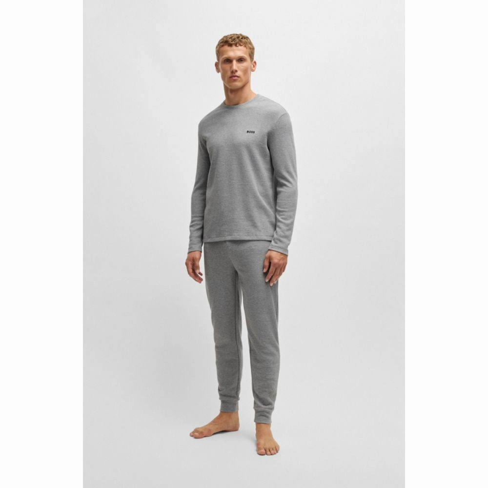 Waffle pajama bottoms in cotton