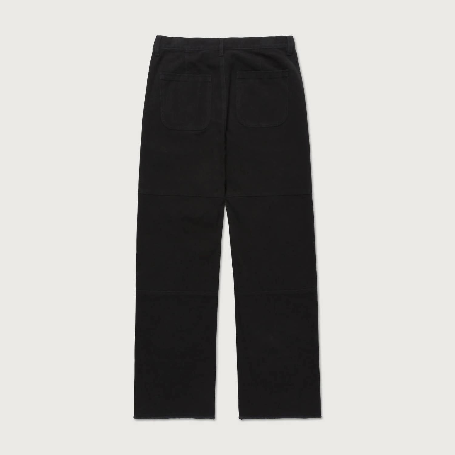 Washed Canvas Pants In Black