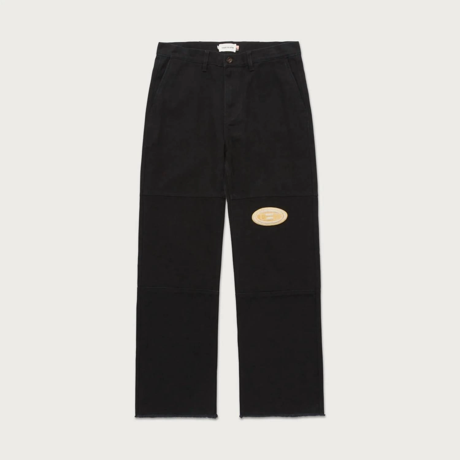 Washed Canvas Pants In Black
