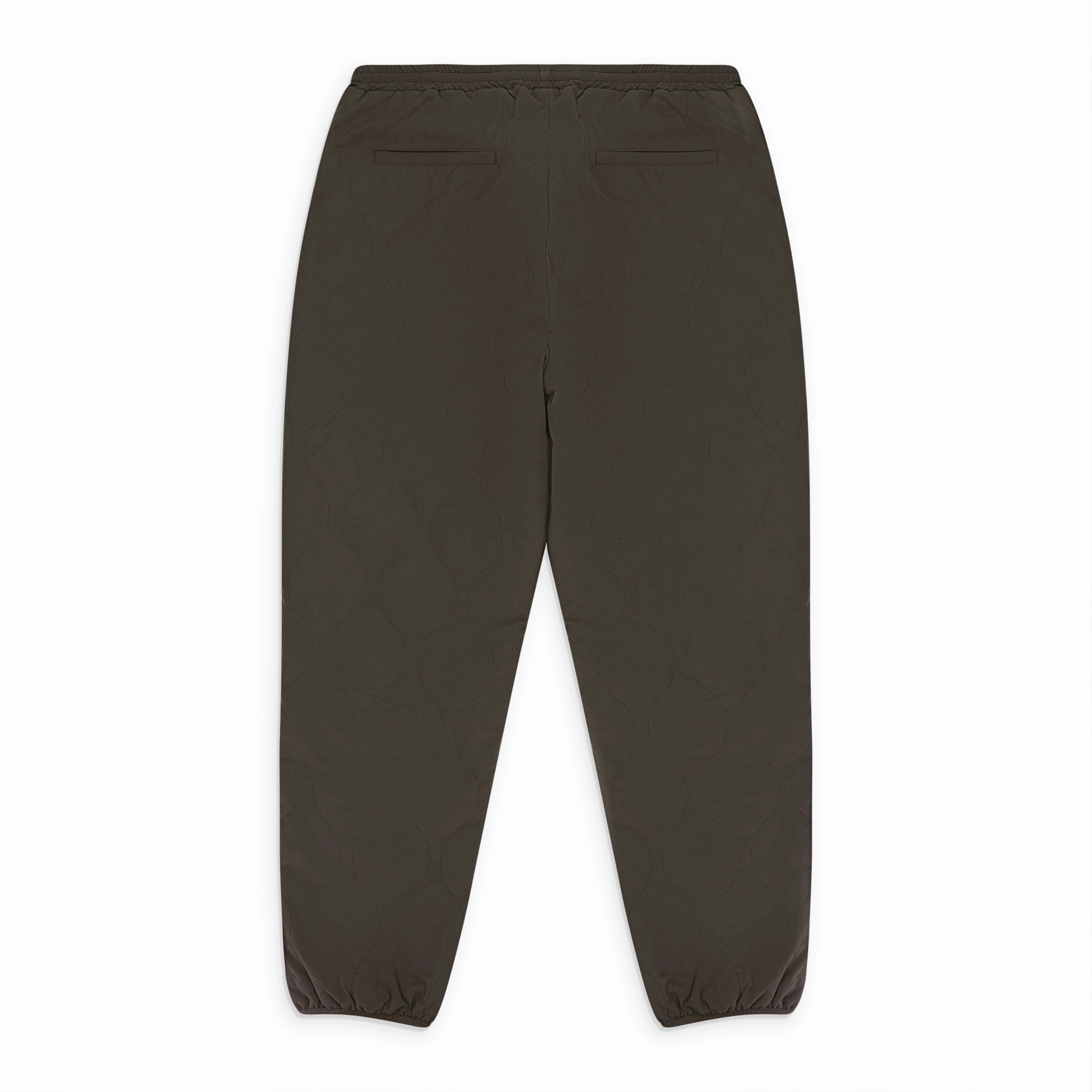 WAVE QUILTED ARMY GREEN JOGGERS
