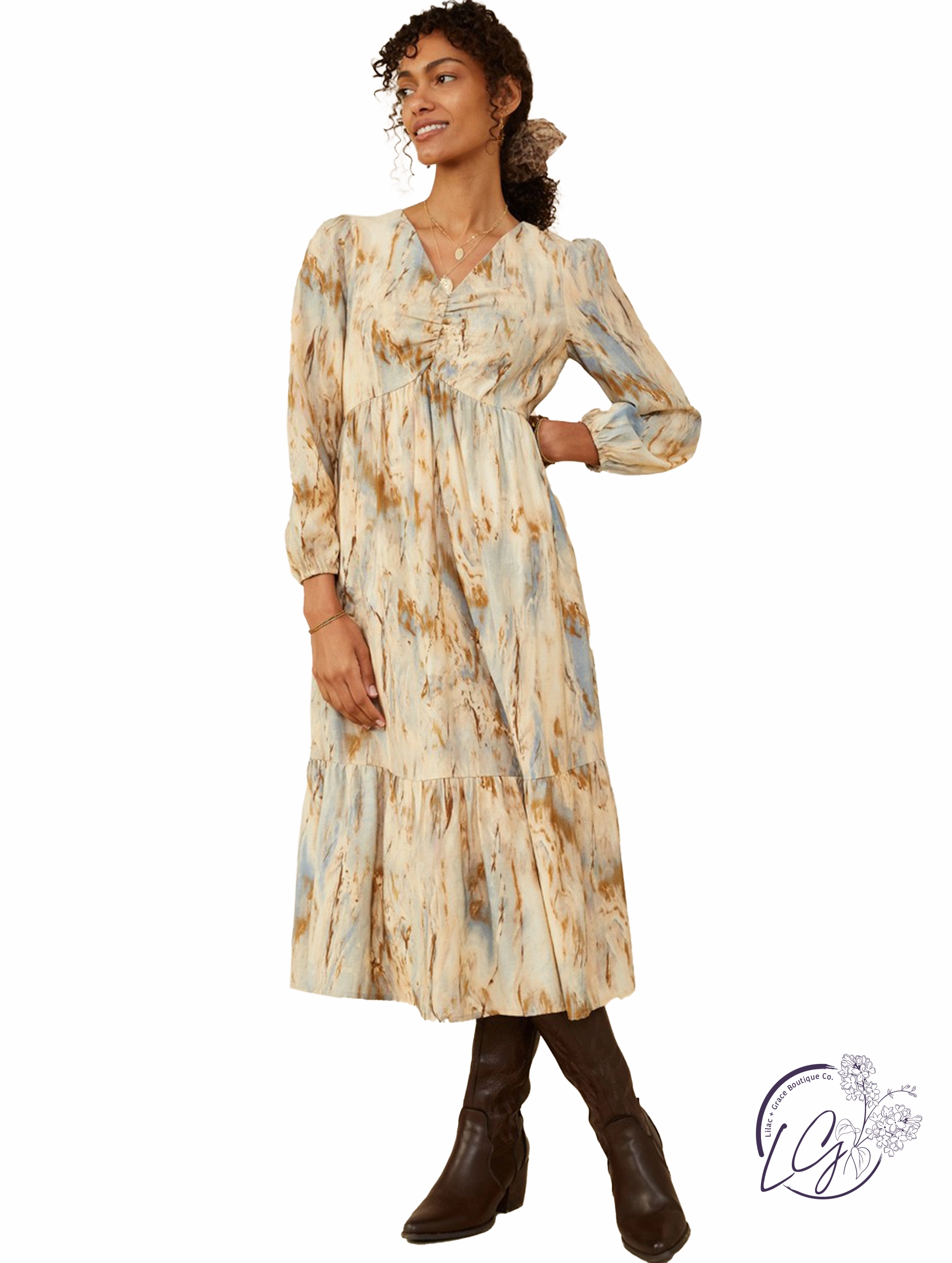 Were Softer Here Midi Dress