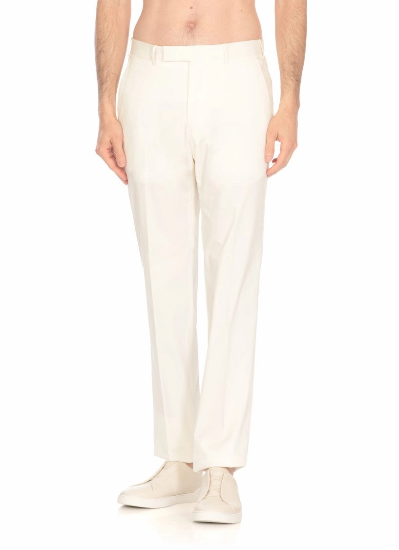 White Cotton Pants