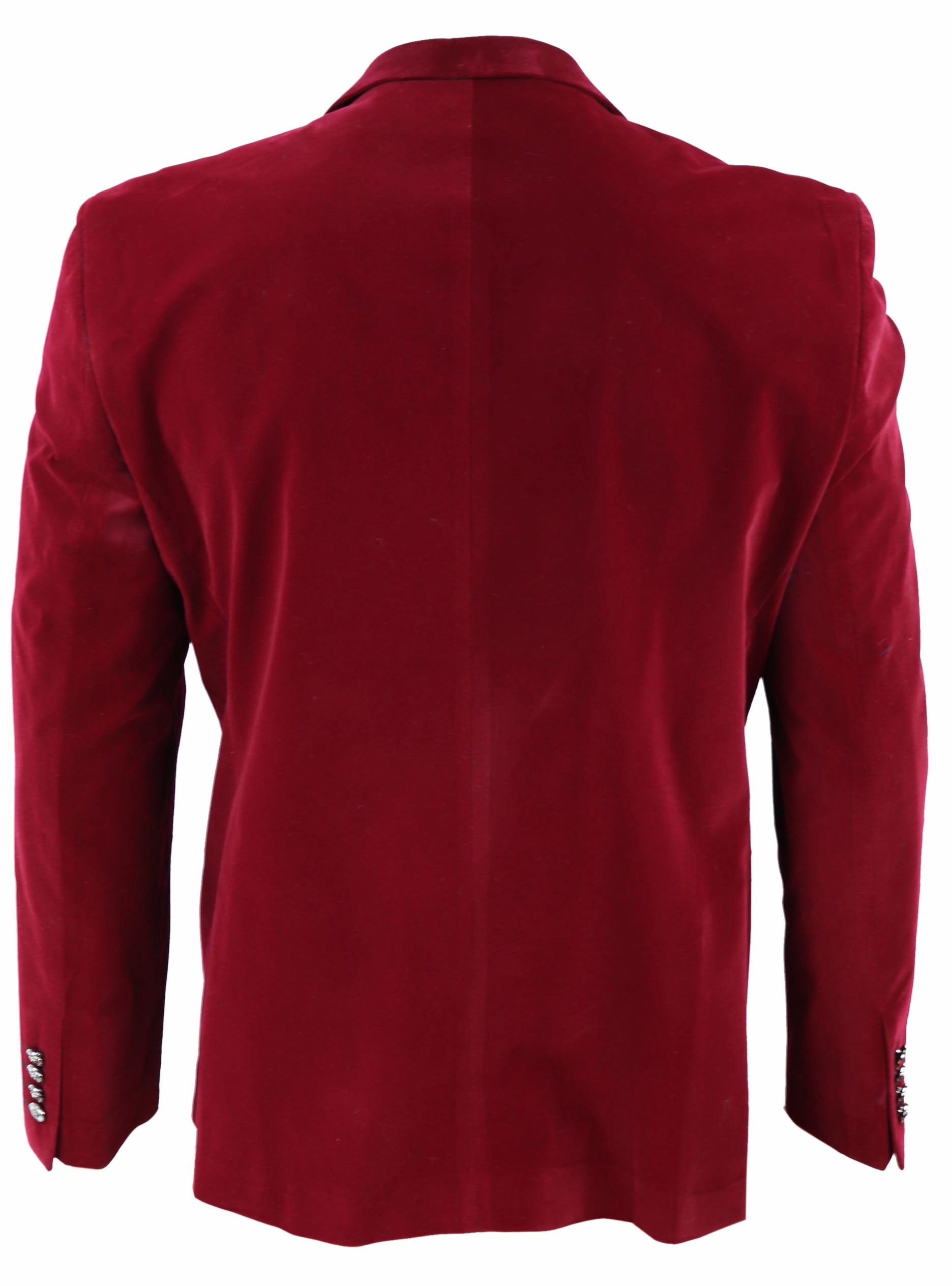 Wine Velvet 1 Button Jacket Tuxedo Blazer