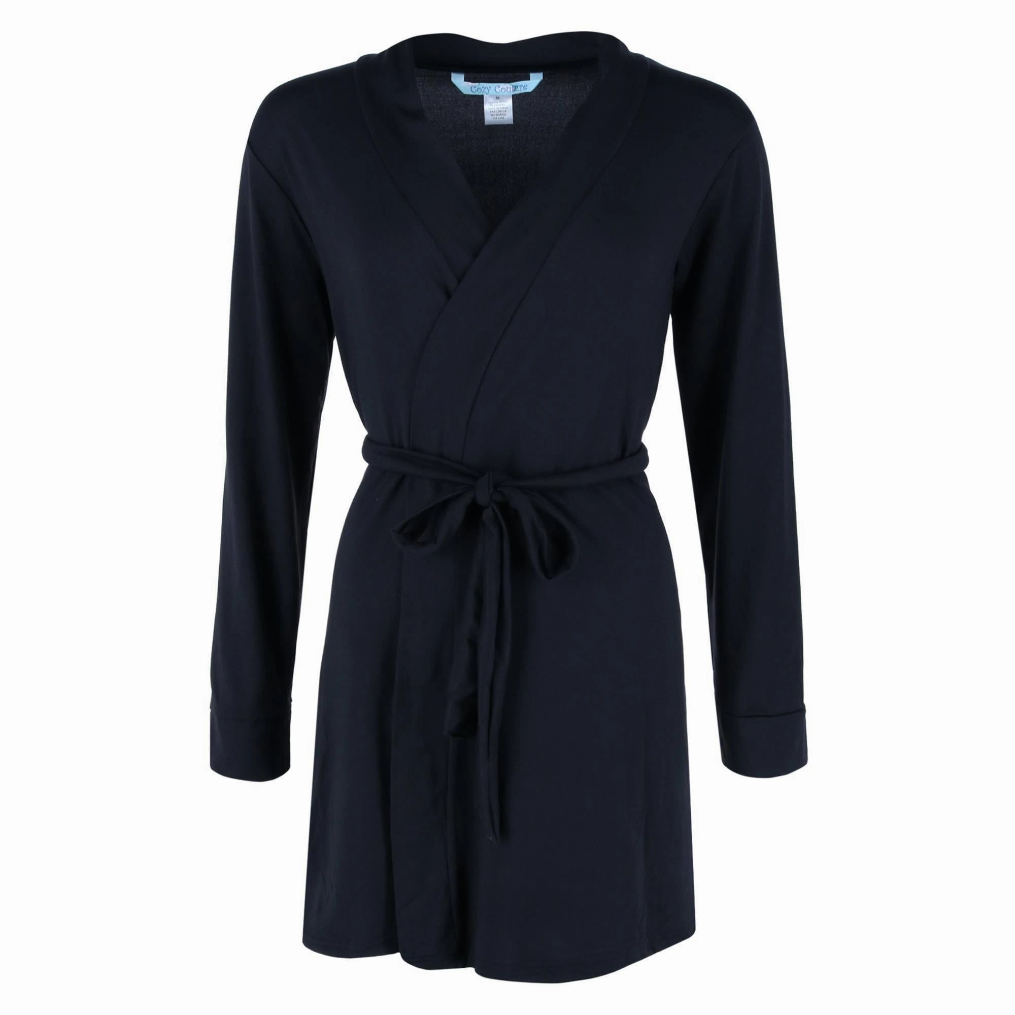Women's Coffee Print Gown and Solid Robe Set