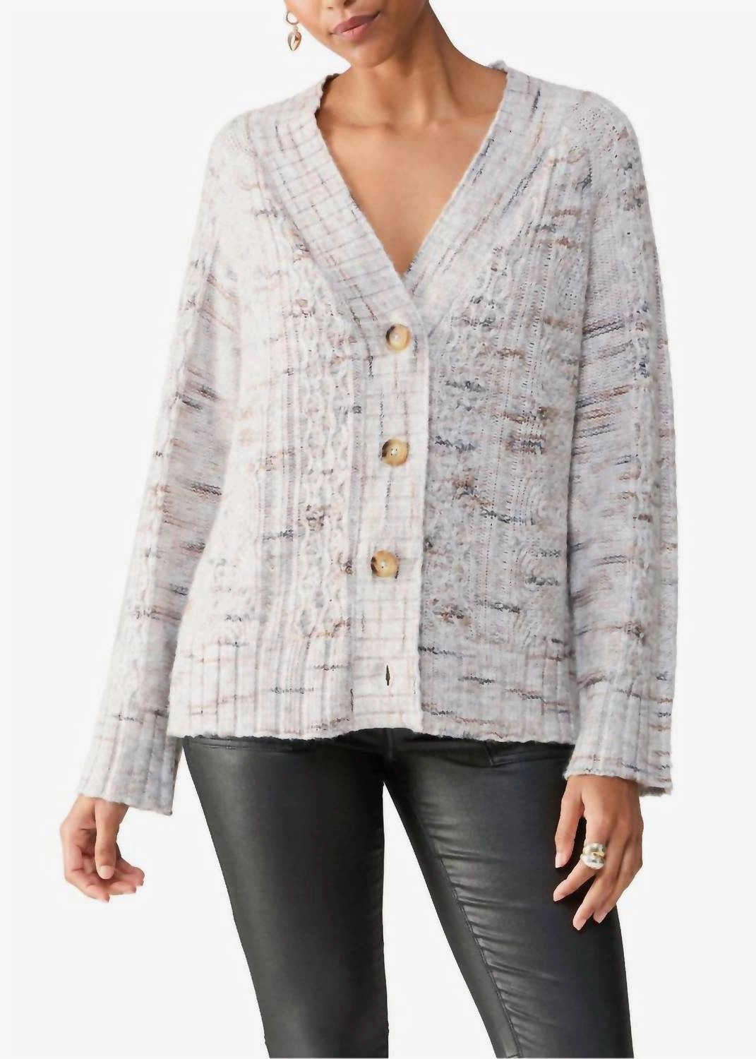 Women's Cozy Mornings Cardigan In Light Mineral