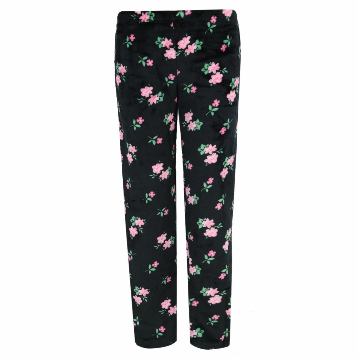 Women's Floral Notch Long Sleeve 3 Piece Pajama Set