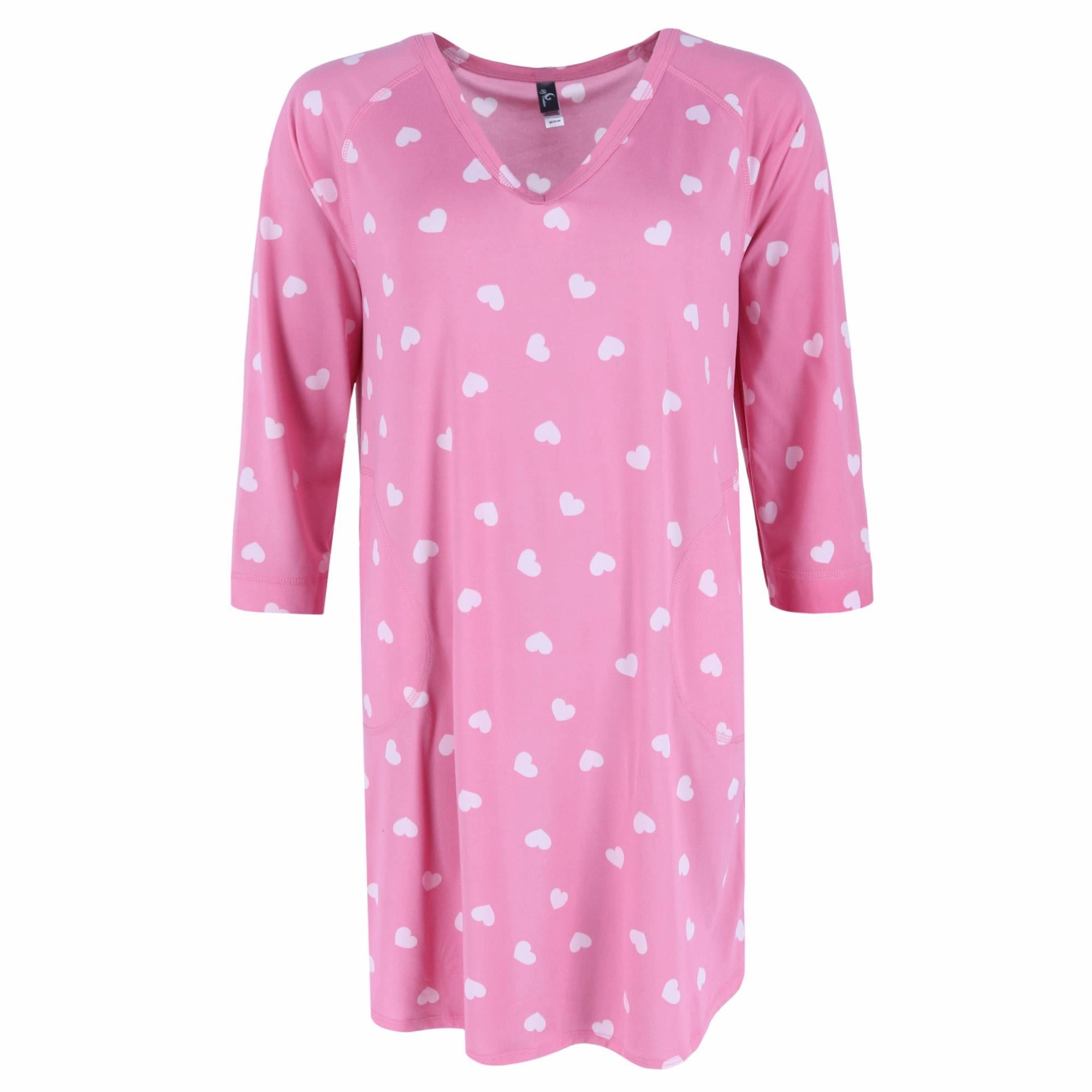 Women's Large Flower Pajama Sleep Shirt