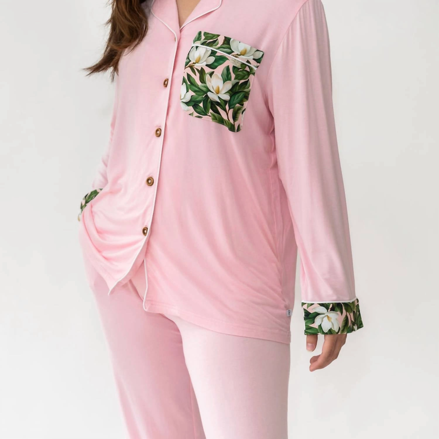 Women's Magnolia Bamboo Luxe Lounge Set In Pink