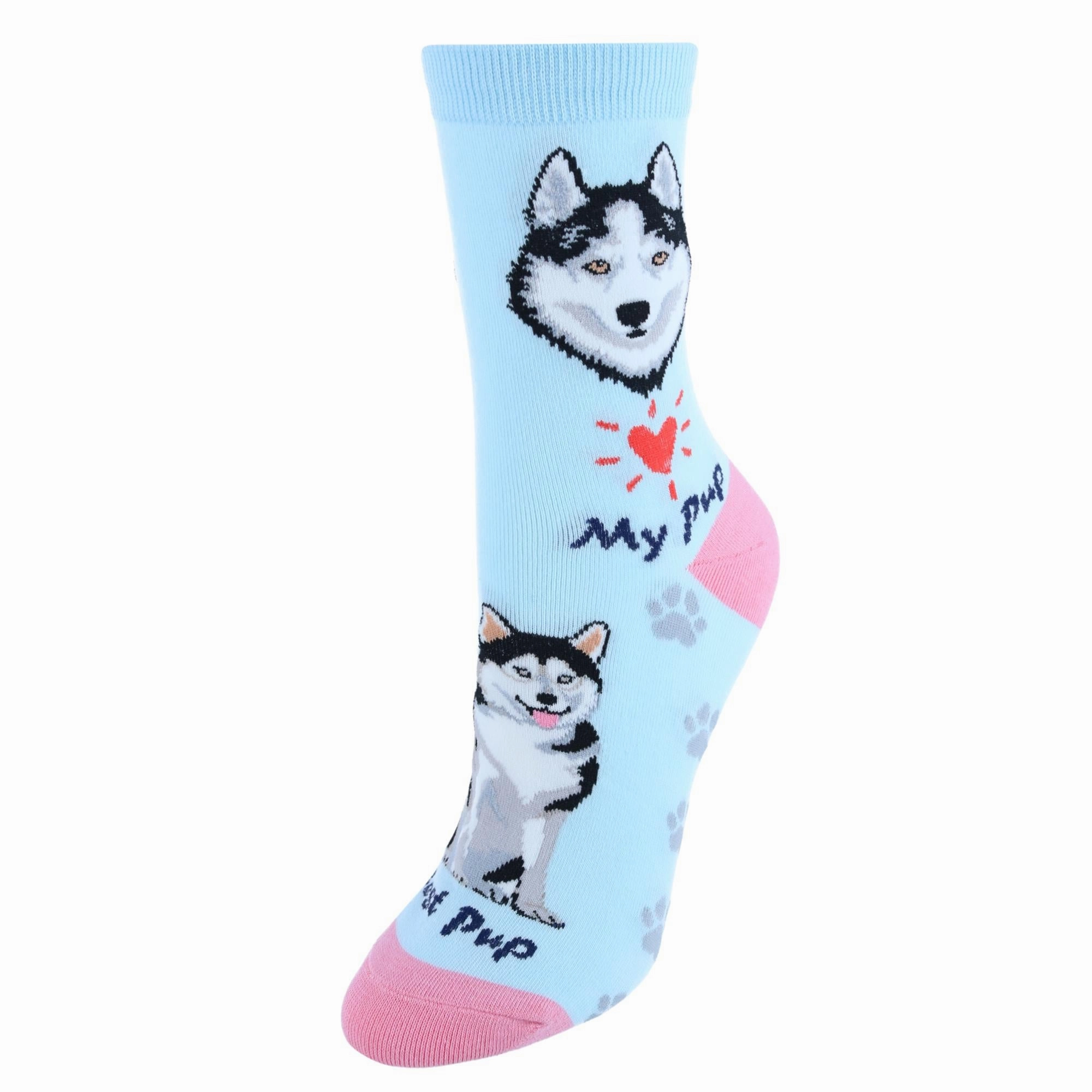 Women's My Pup Crew Novelty Socks