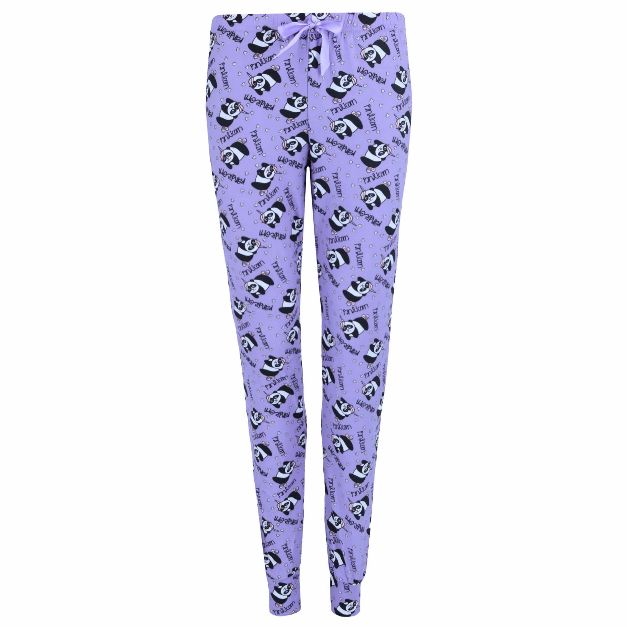 Women's Panda Print Pajama Jogger Set