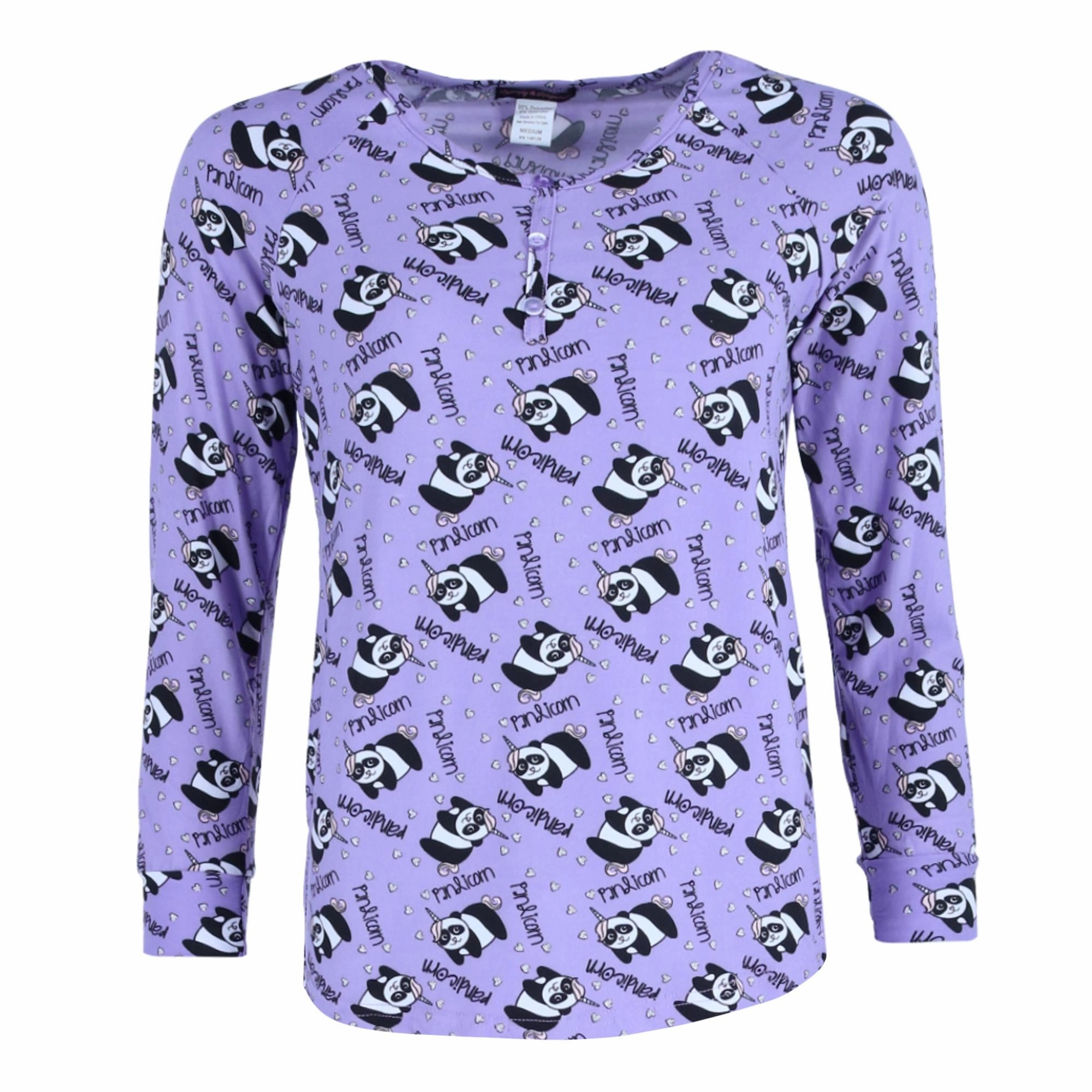 Women's Panda Print Pajama Jogger Set