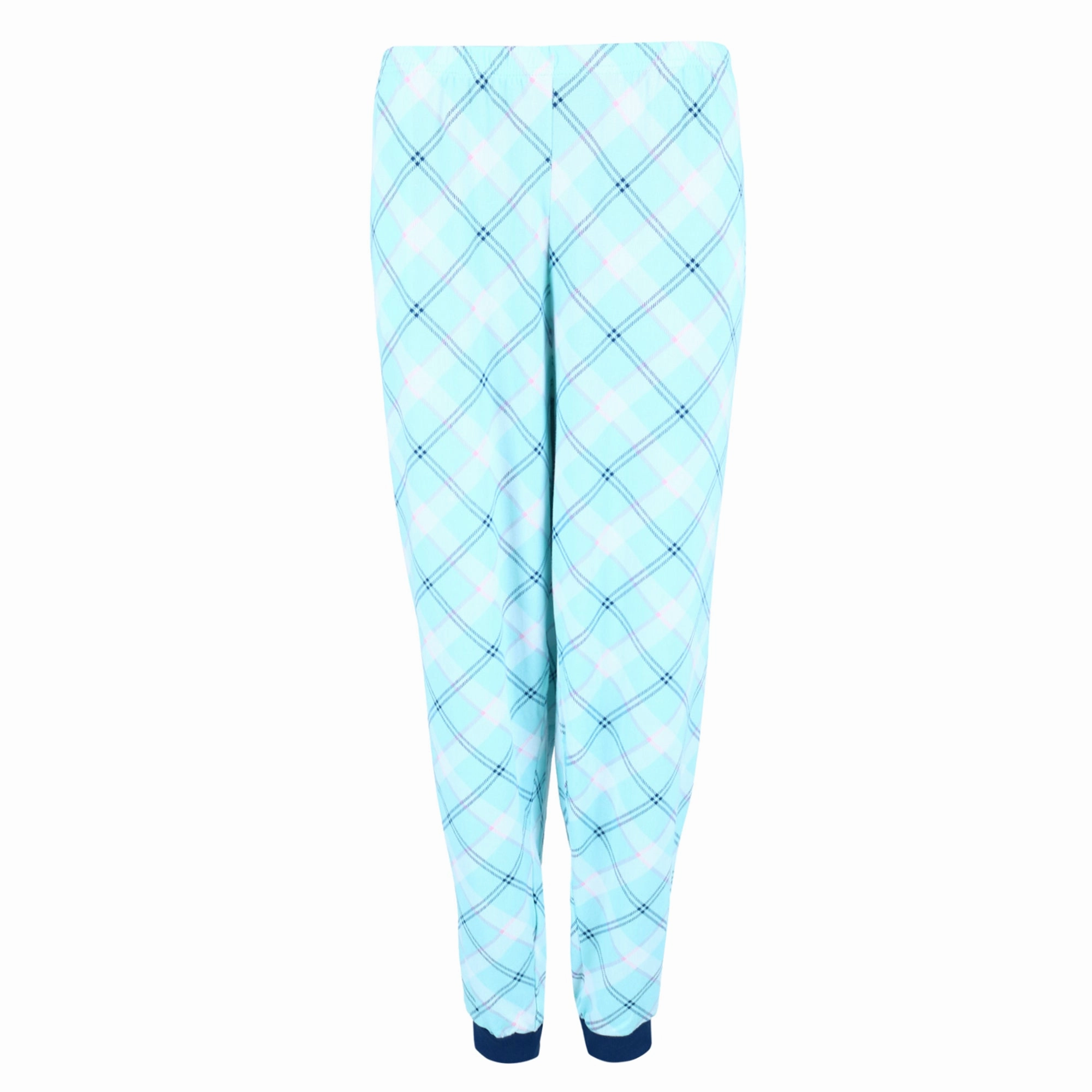 Women's Plus Size Patterned Jogger and Raglan Top Long Pajama Set
